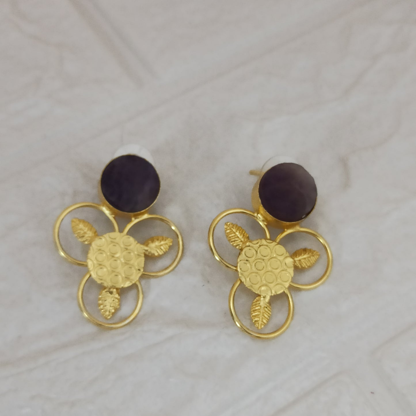 Aurix-Handmade-Half-Flower-Purple