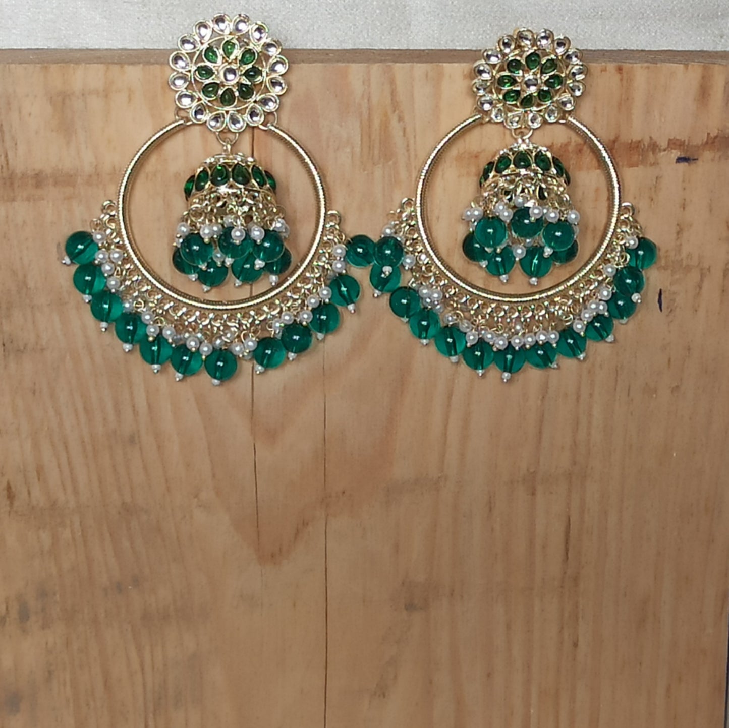 Anamika-Green Chandbali