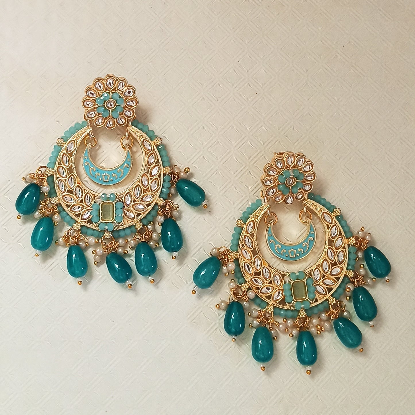 Charita-Blue Chandbali