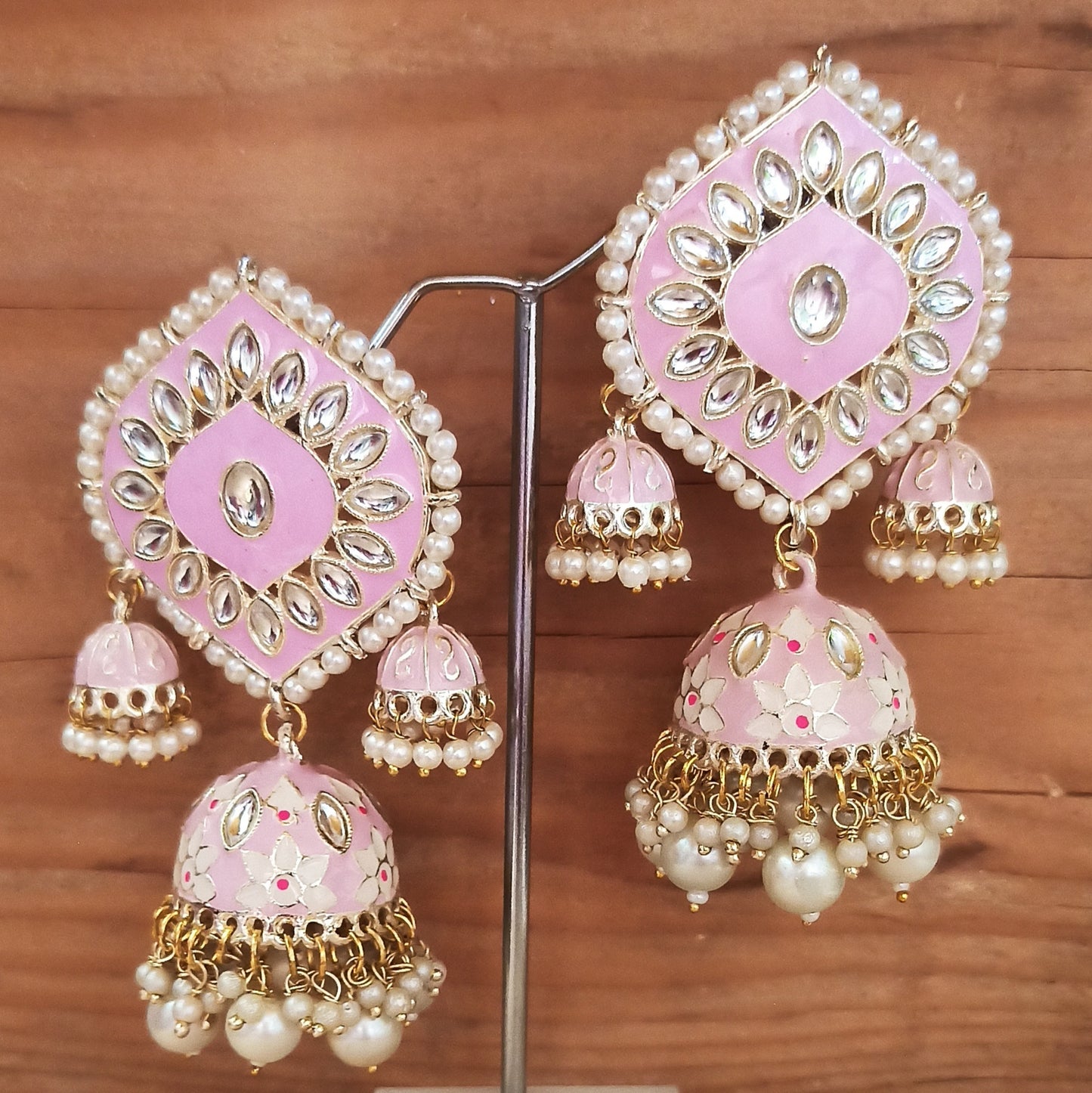 Chandni-Baby Pink Jhumki