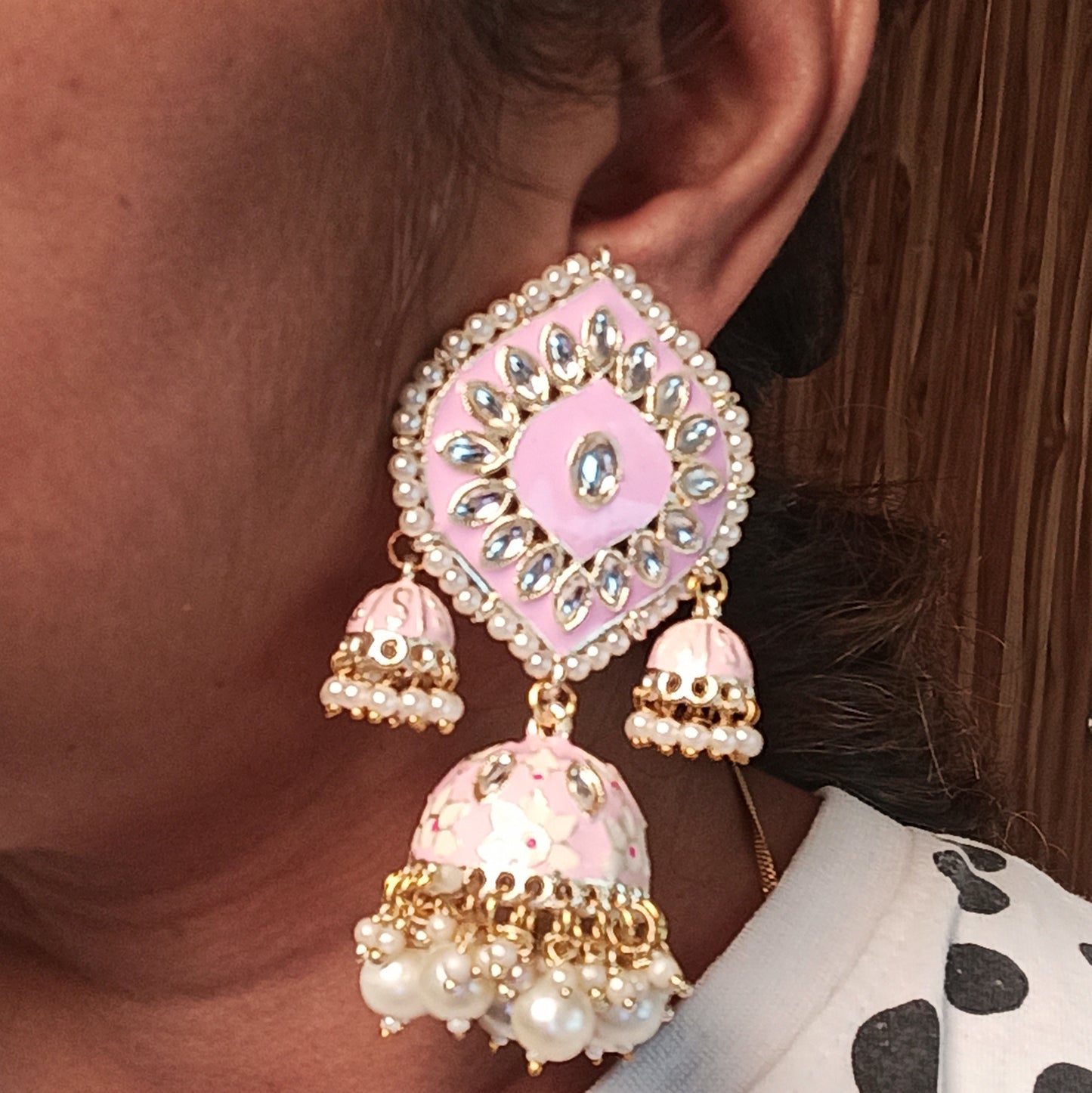 Chandni-Baby Pink Jhumki
