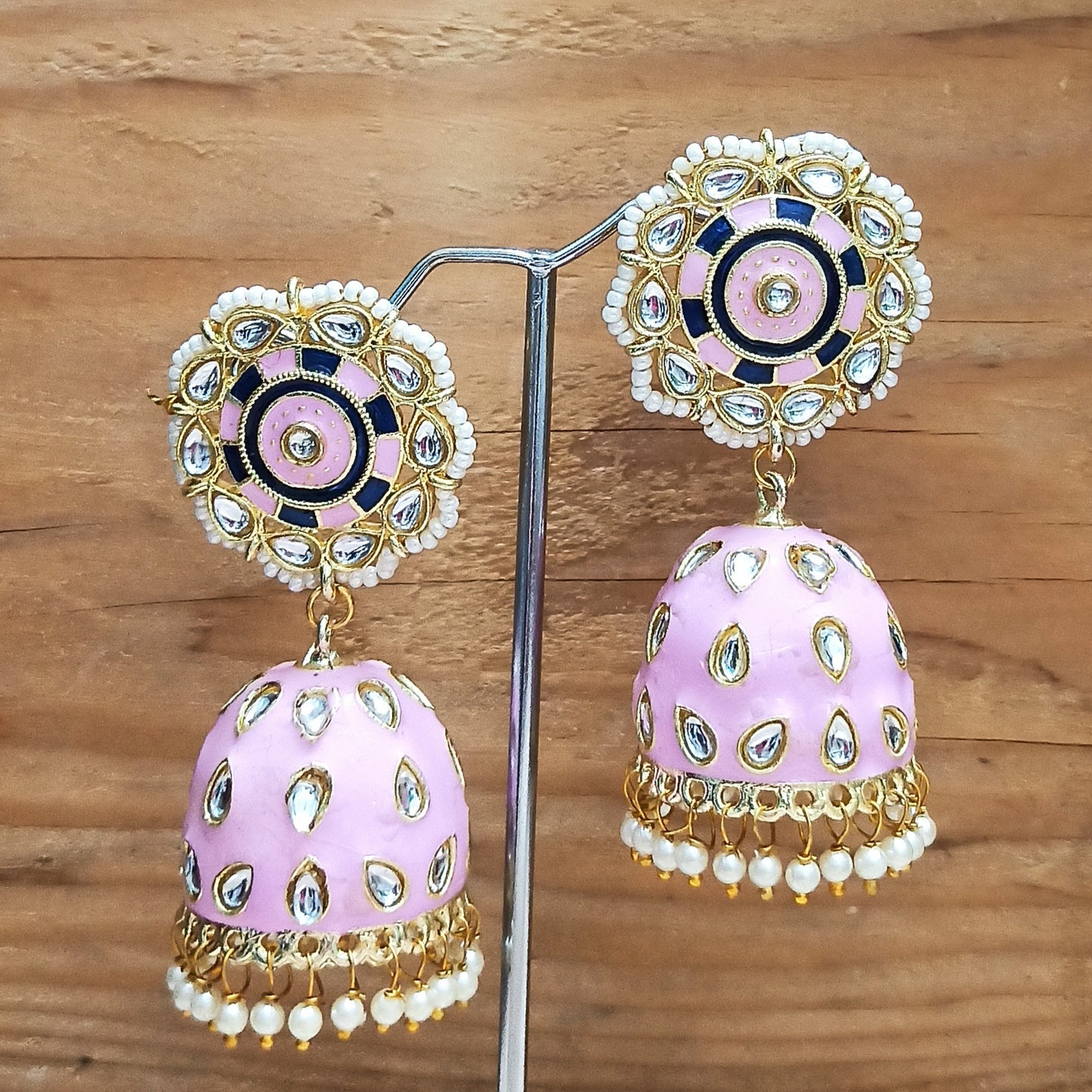 Chandana-Light Pink Jhumki