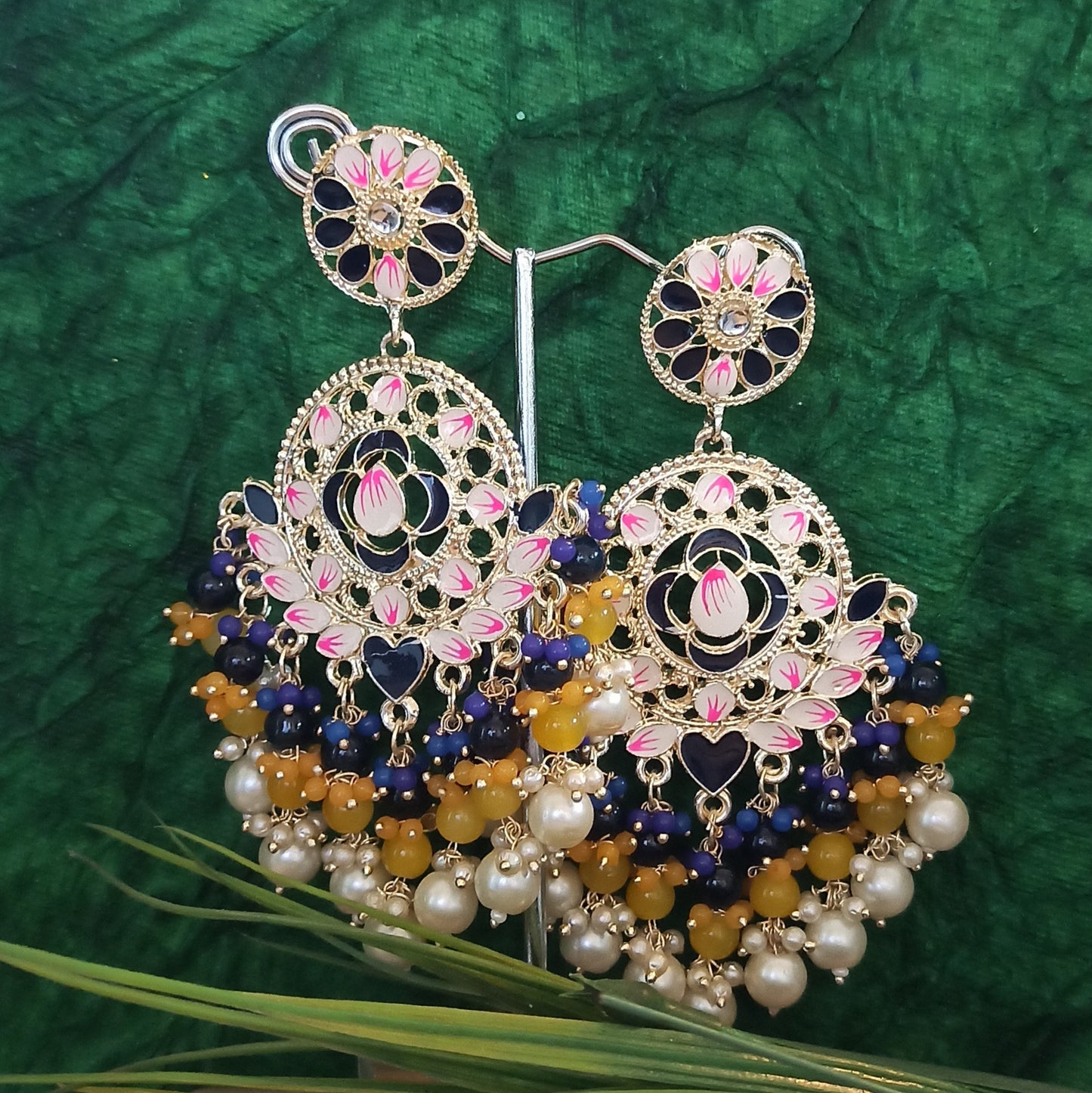 Chitrita - Blue/ Yellow Dangler