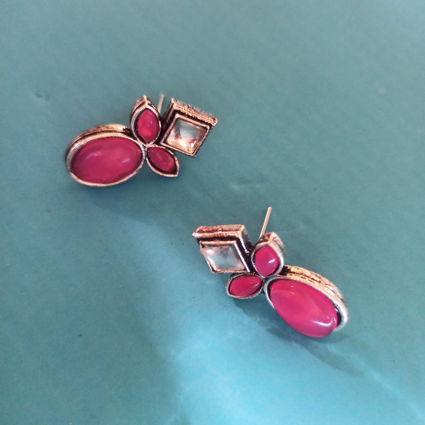 Megha-Oxidised Studs-purple