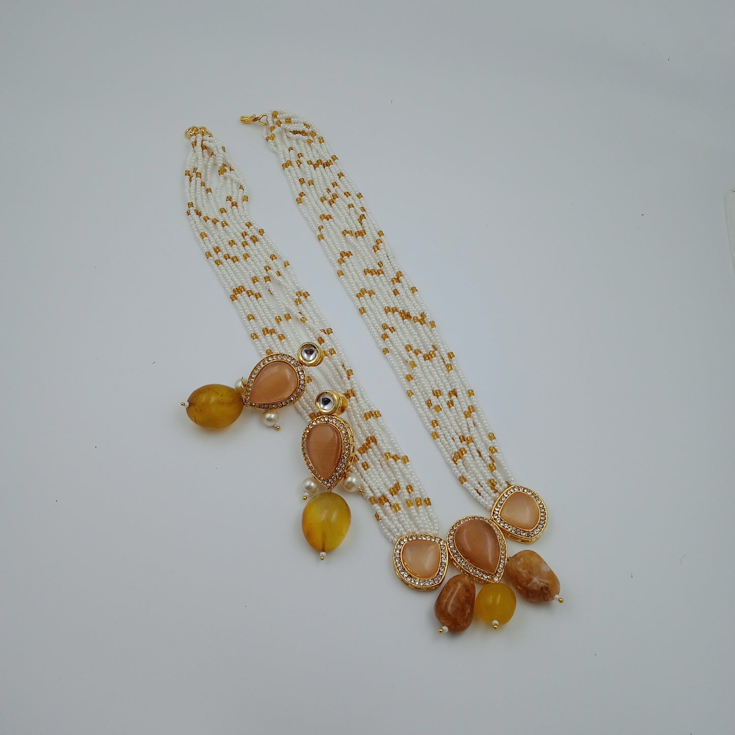 Lyssé-Brown Stone-Beaded Set
