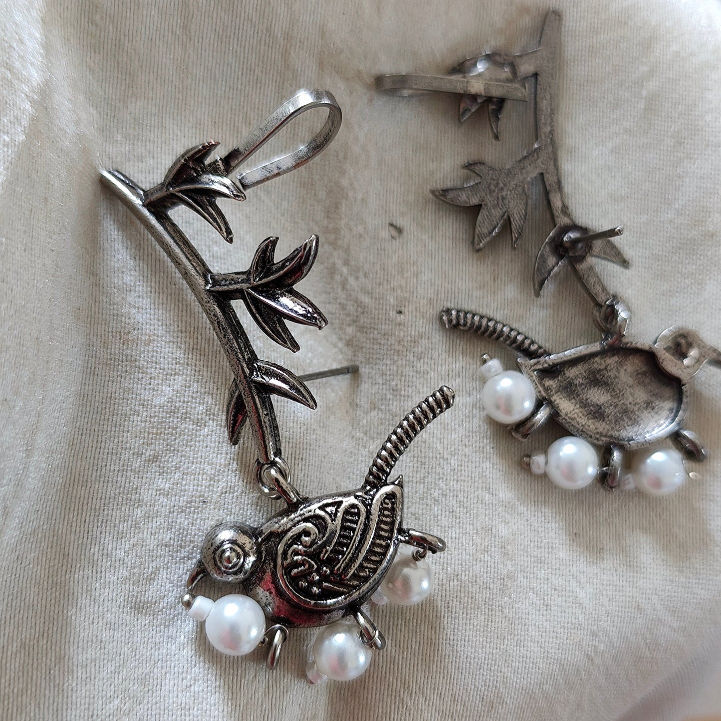 Ear Cuffs-Oxidise-Bird