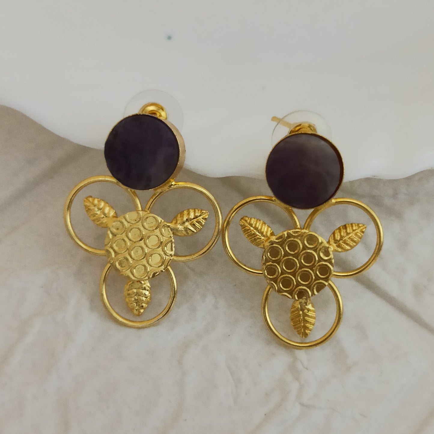 Aurix-Handmade-Half-Flower-Purple