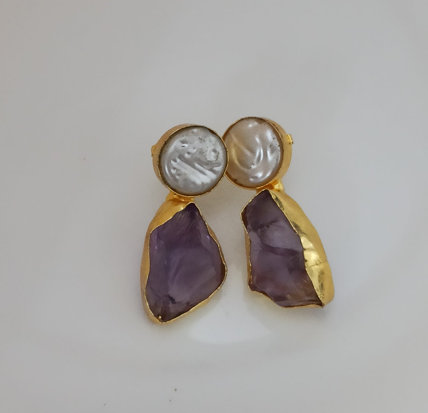 Oriva-Handmade-Shell-Round-Purple