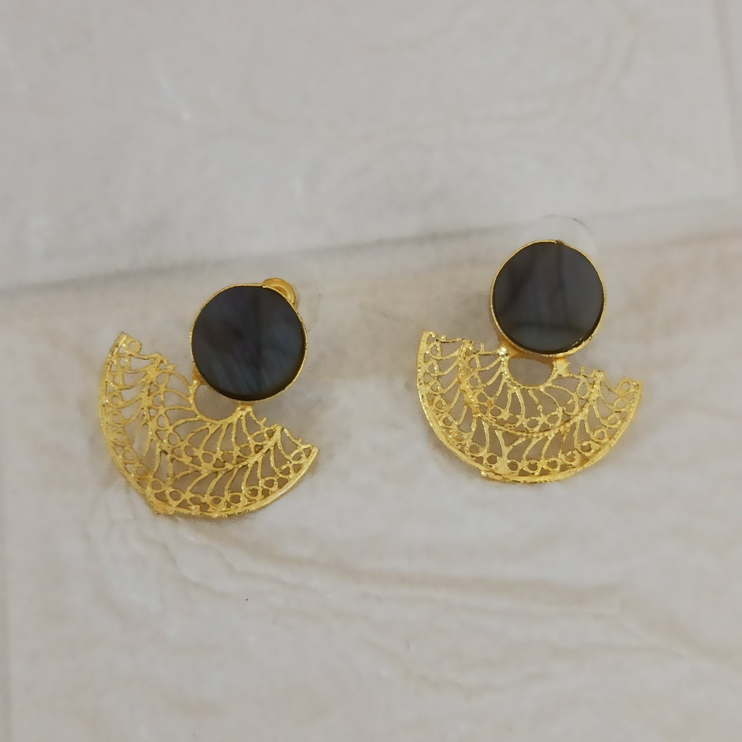 Velin-Handmade-Fan-Black