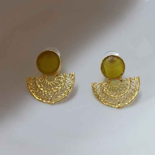 Velin-Handmade-Fan-Yellow