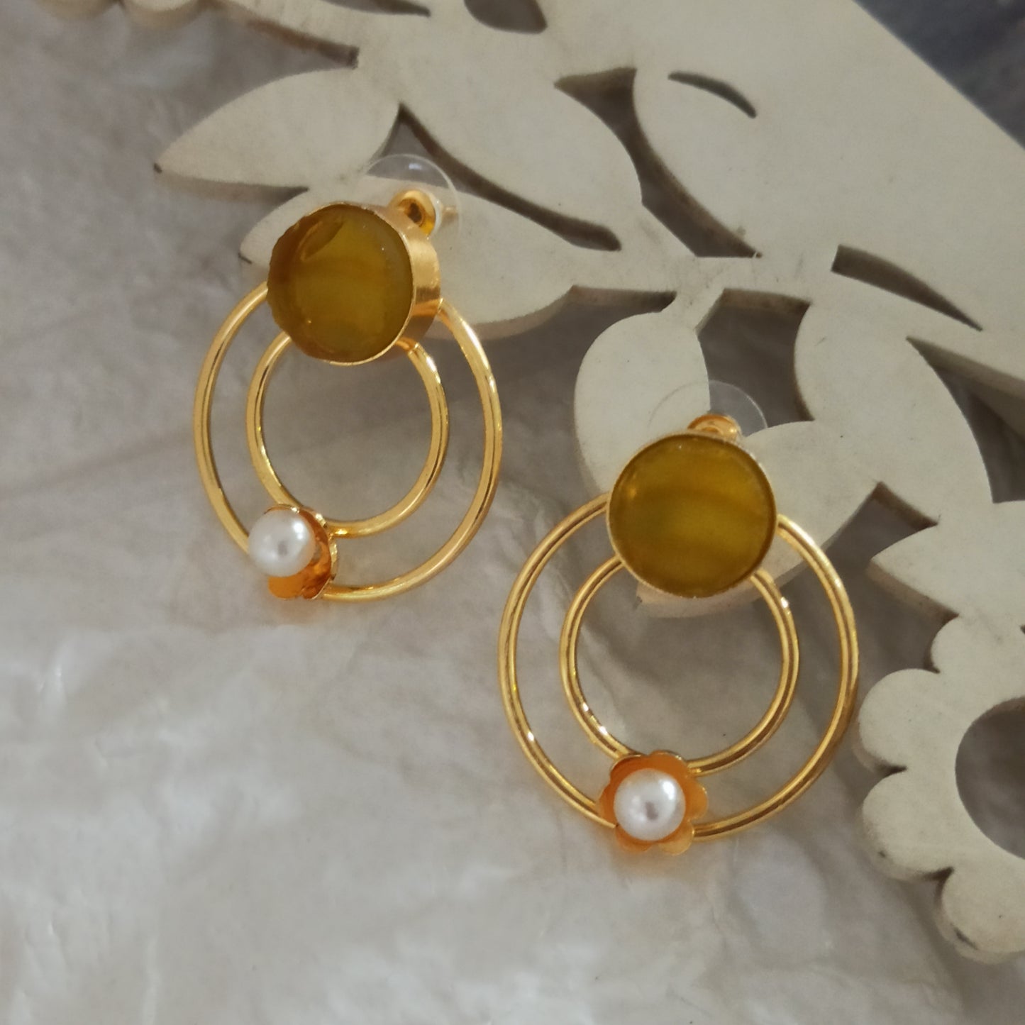 Olyra-Handmade-2Circle-Yellow