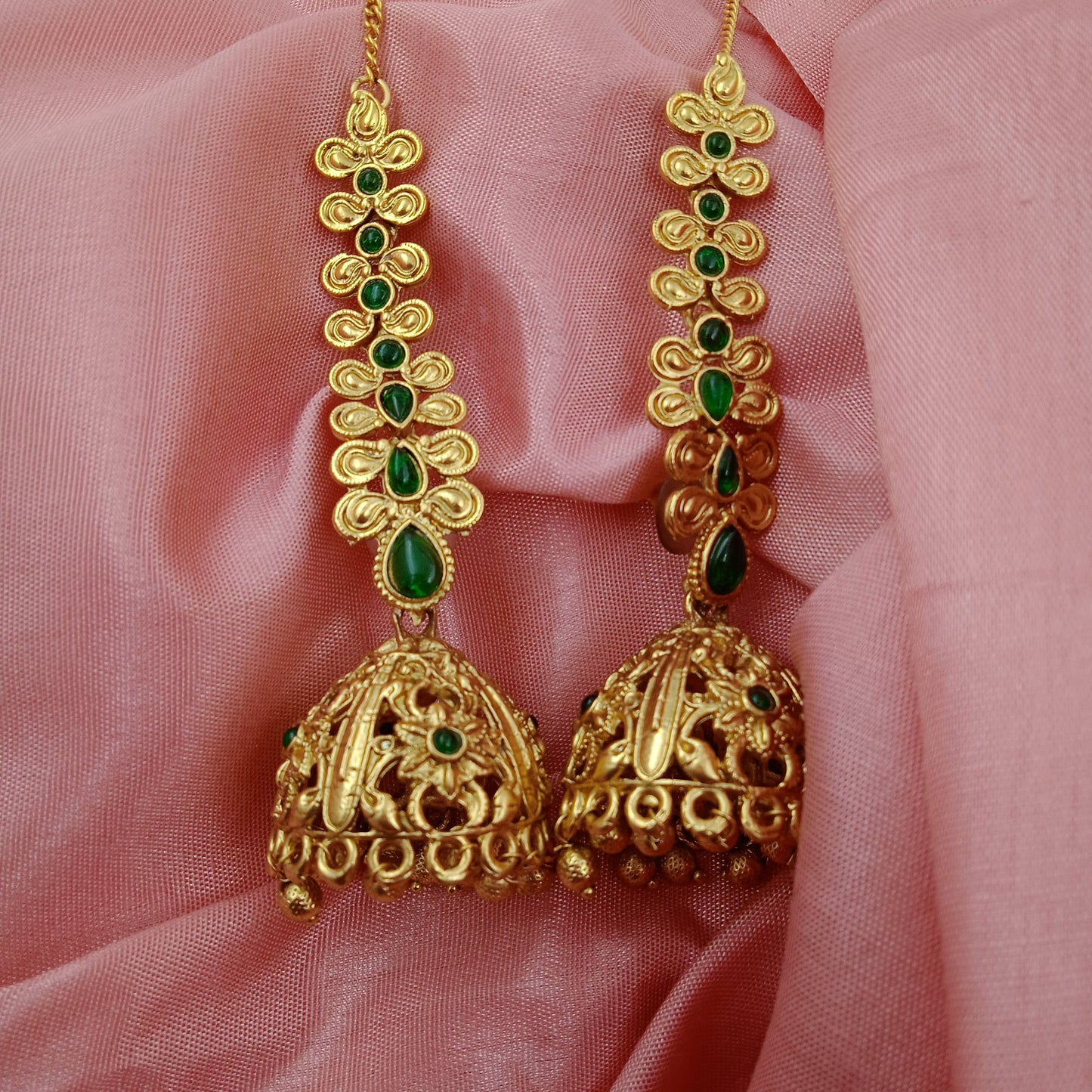 Ear Cuffs-Temple-Kanti-Green