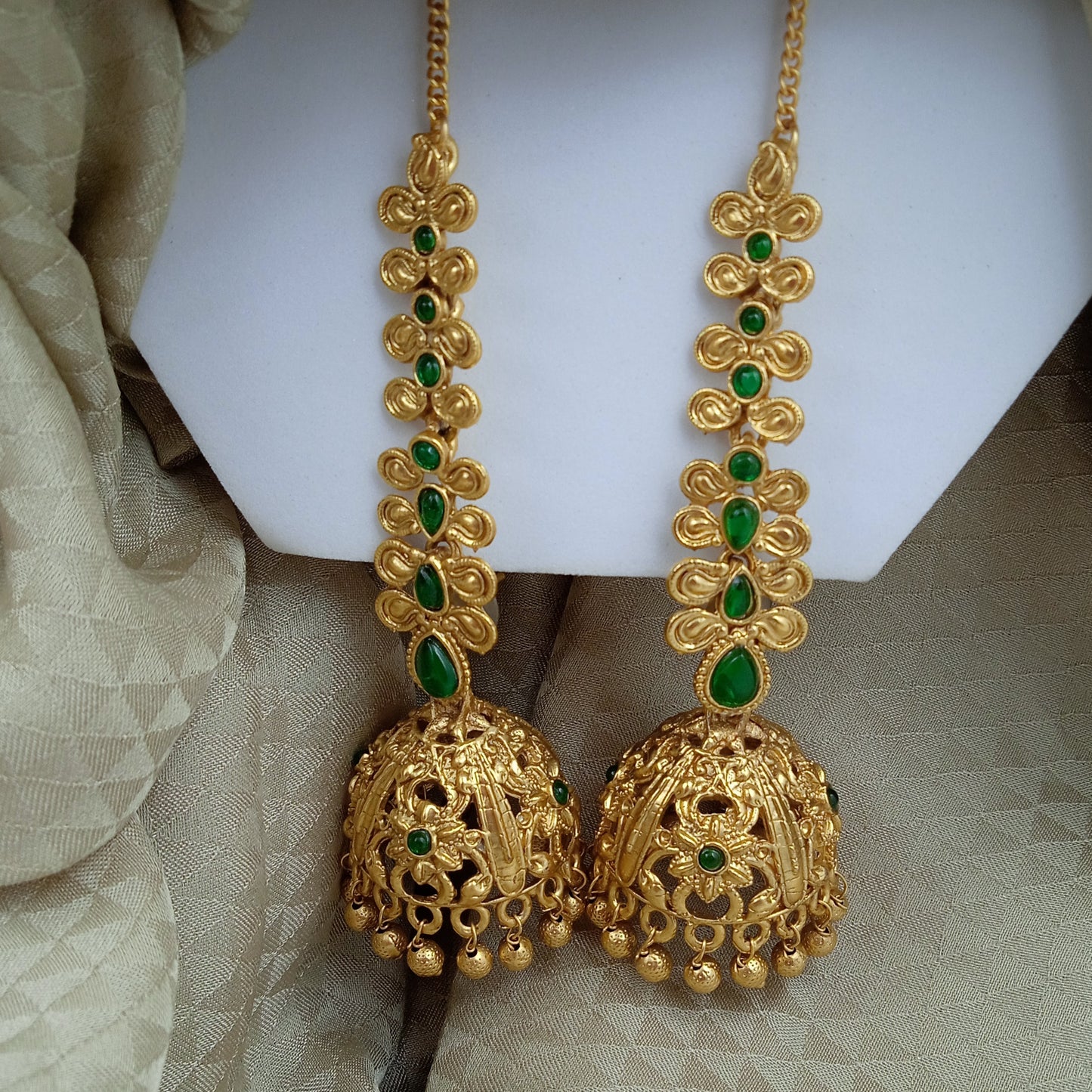 Ear Cuffs-Temple-Kanti-Green
