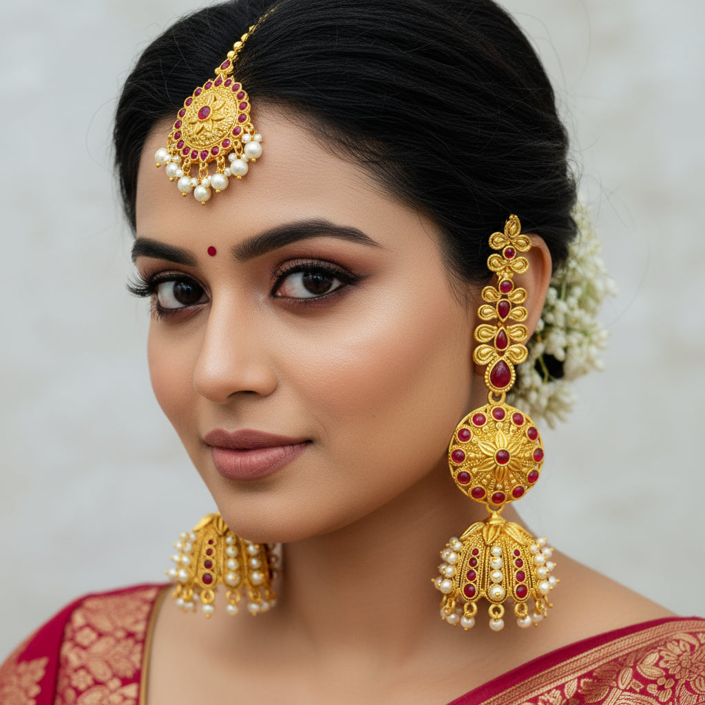 Ear Cuffs-Temple-Kanti-Pink