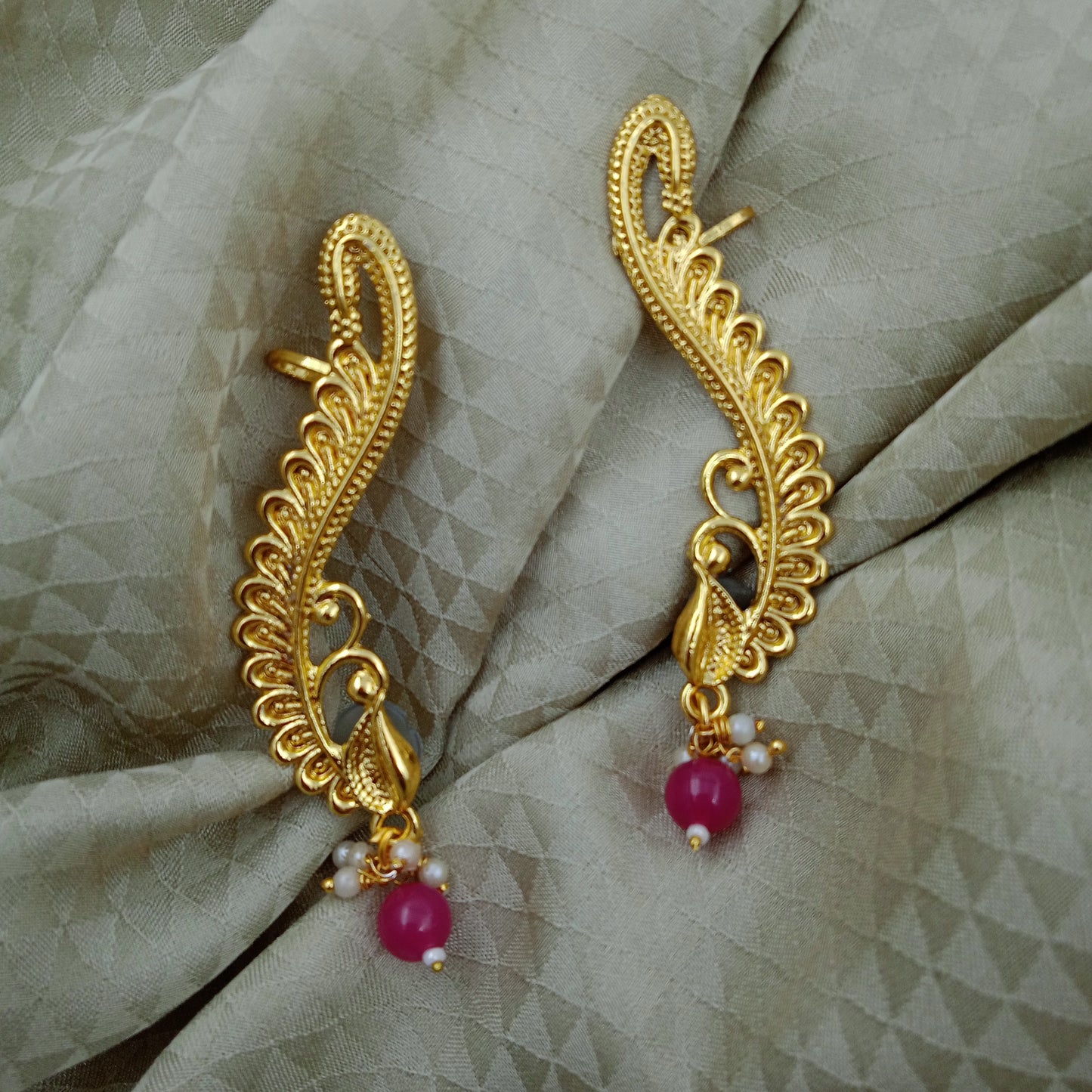 Ear Cuffs-Design-Pink