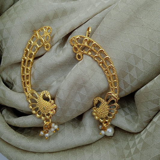Ear Cuffs-Gold-Peacock
