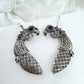 Ear Cuffs-Oxidise-Peacock-Black