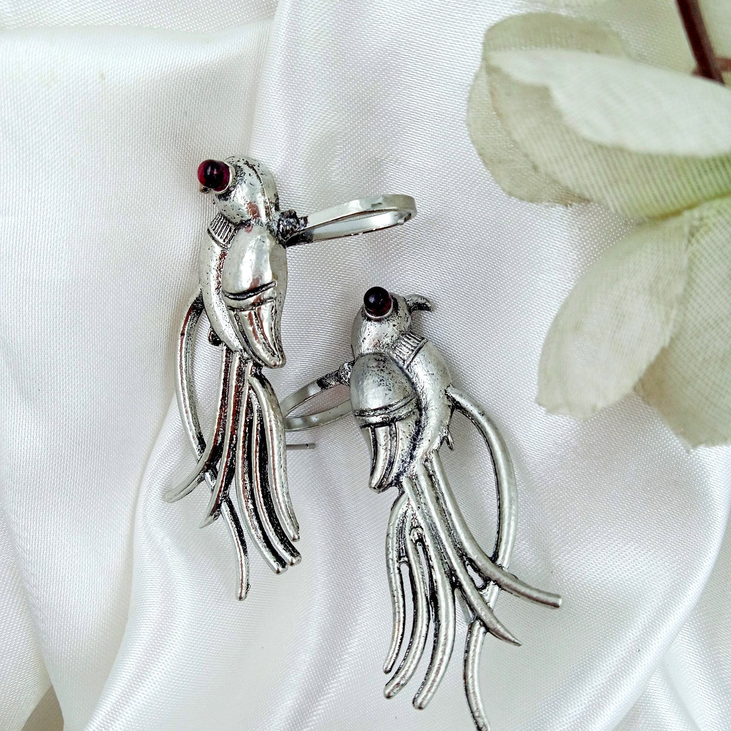 Ear Cuffs-Oxidise-Parrot-Pink