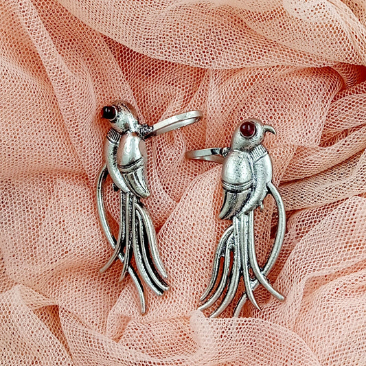 Ear Cuffs-Oxidise-Parrot-Pink