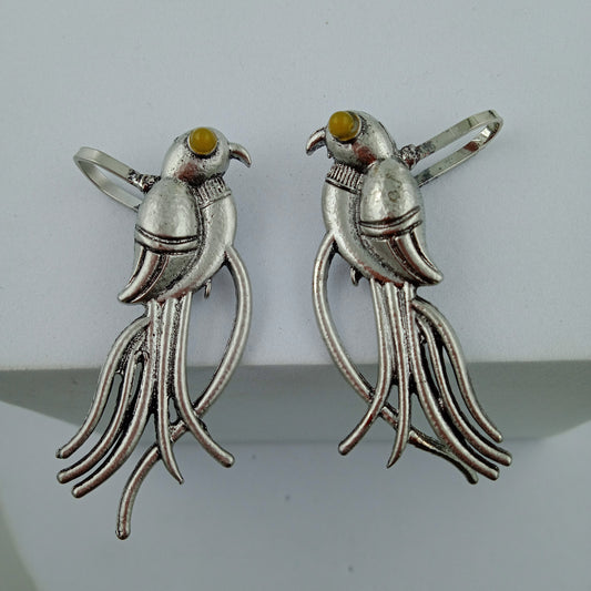Ear Cuffs-Oxidise-Parrot-Yellow