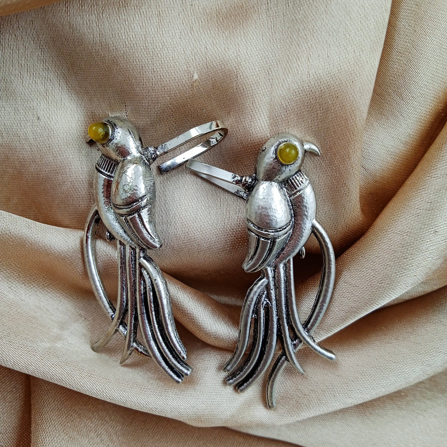 Ear Cuffs-Oxidise-Parrot-Yellow