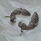 Ear Cuffs-Oxidise-Peacock-Pink