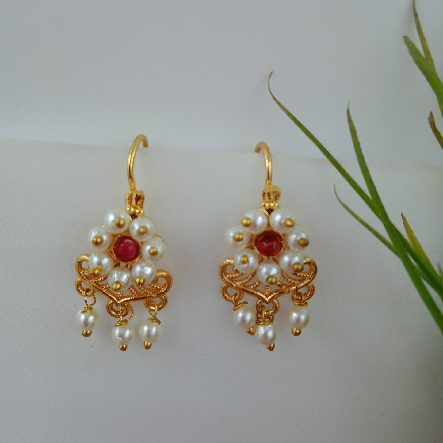 Ear Cuffs-Bugdi-Flower-Pink