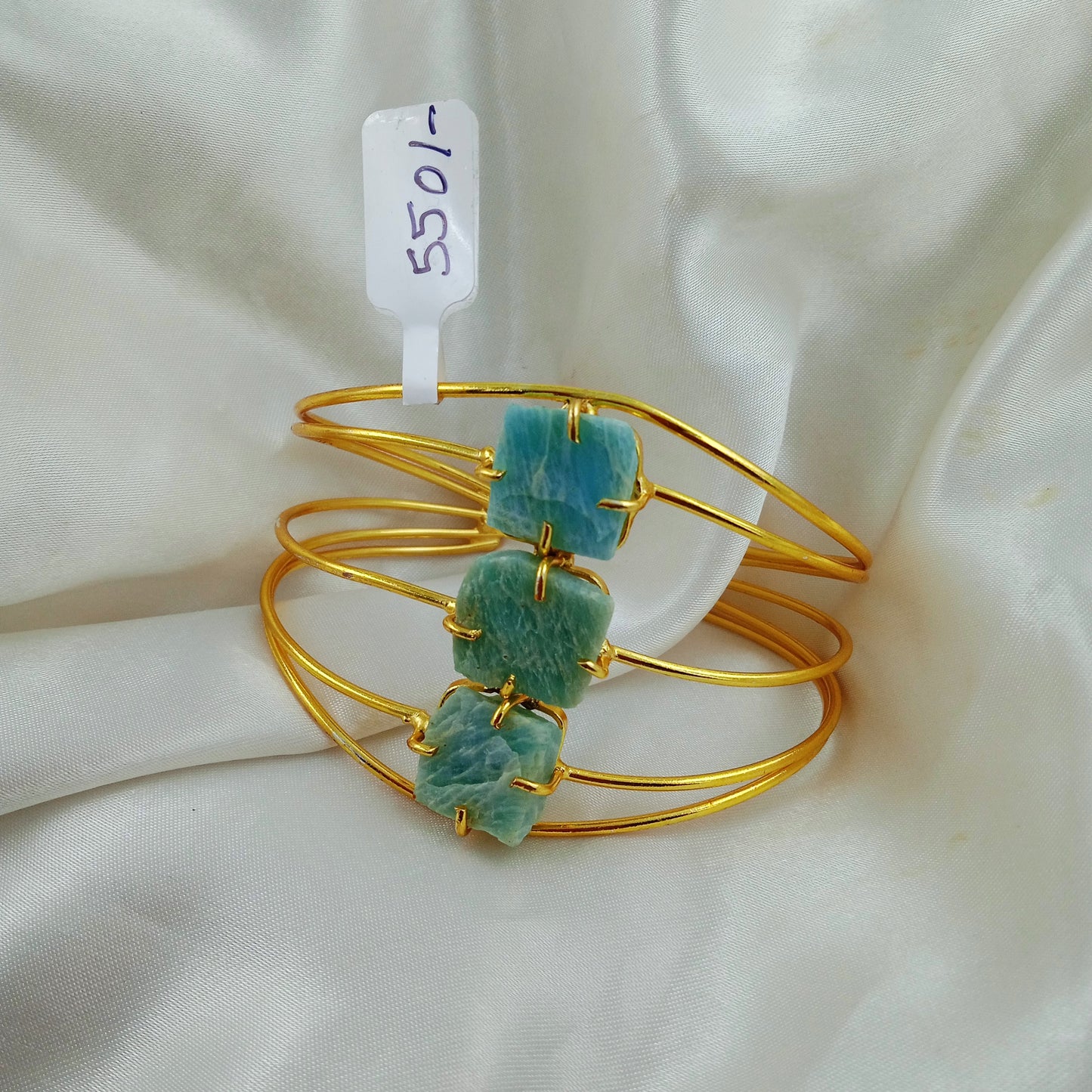 Handmade Bracelet-Triple Mint Green