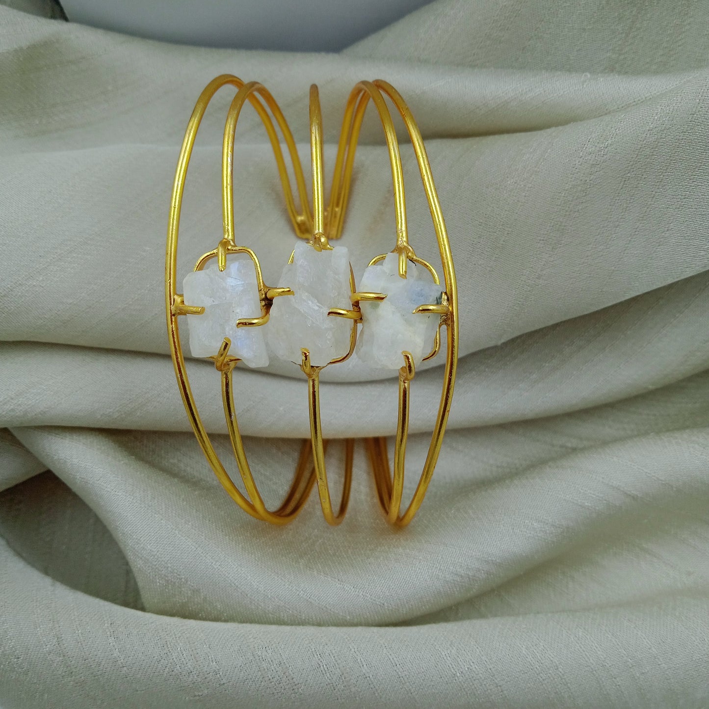 Handmade Bracelet-Silver Petal Link