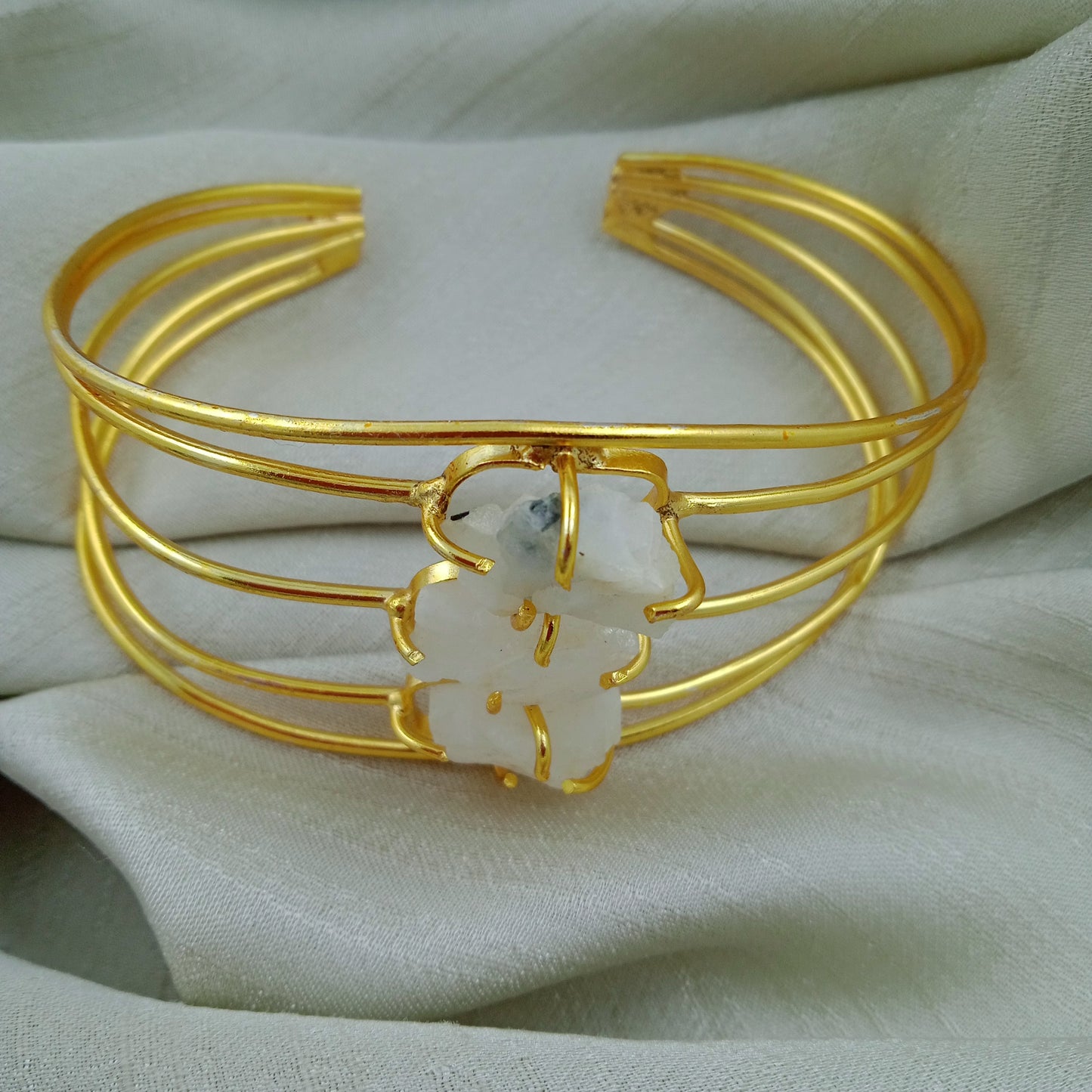 Handmade Bracelet-Silver Petal Link