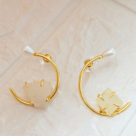 Zivra-Moon White-Studs