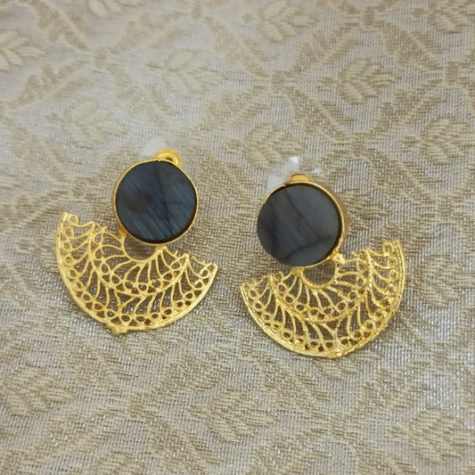 Velin-Dark Grey-Studs