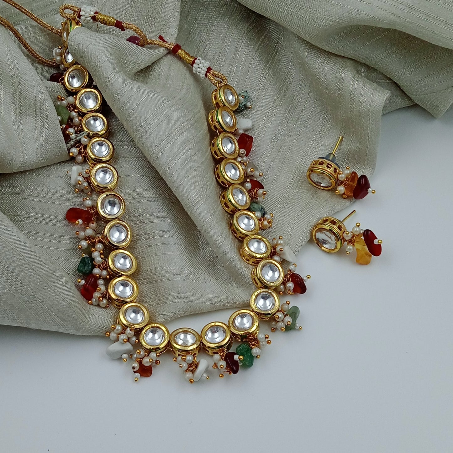 Aurixis-Kundan Multi Stone