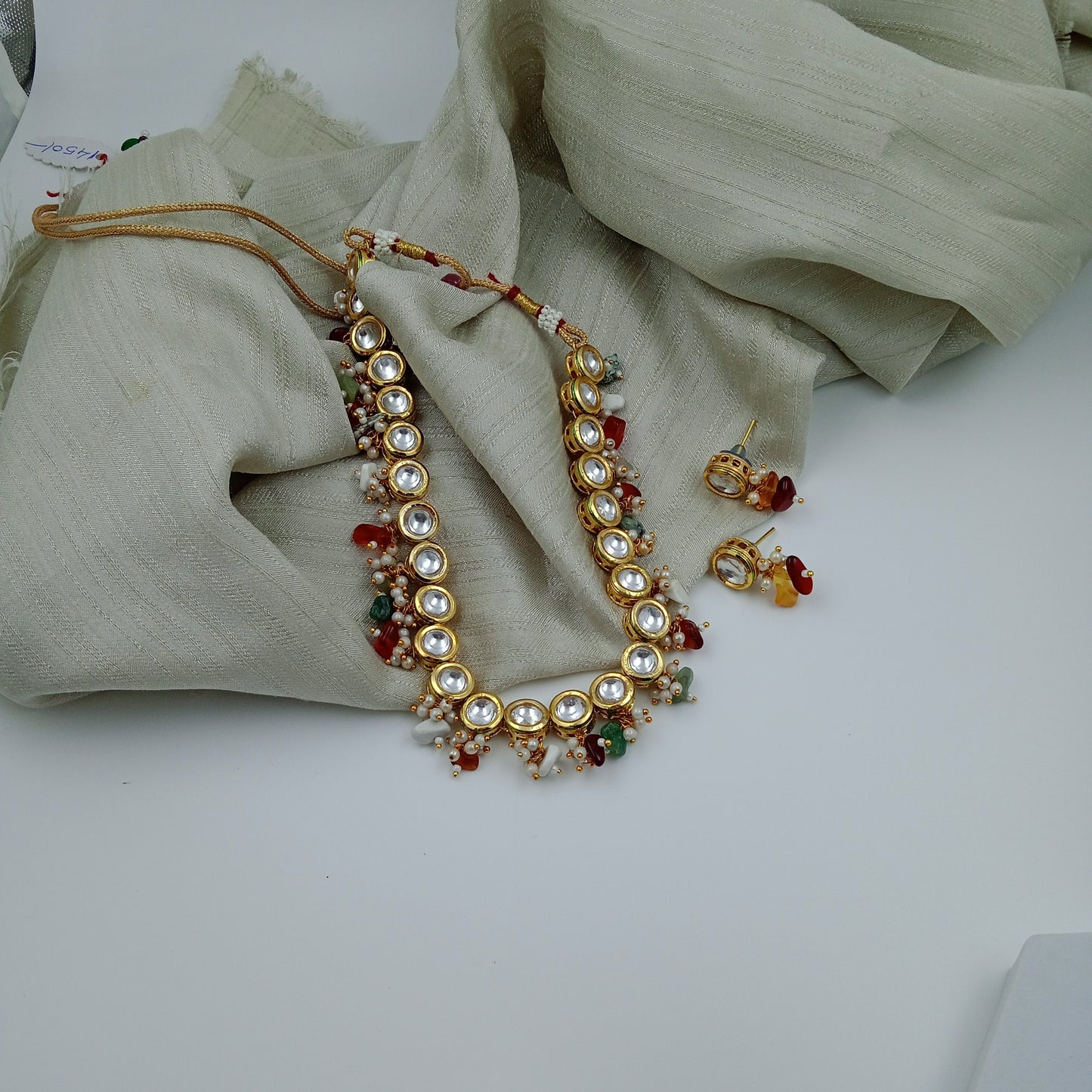 Aurixis-Kundan Multi Stone