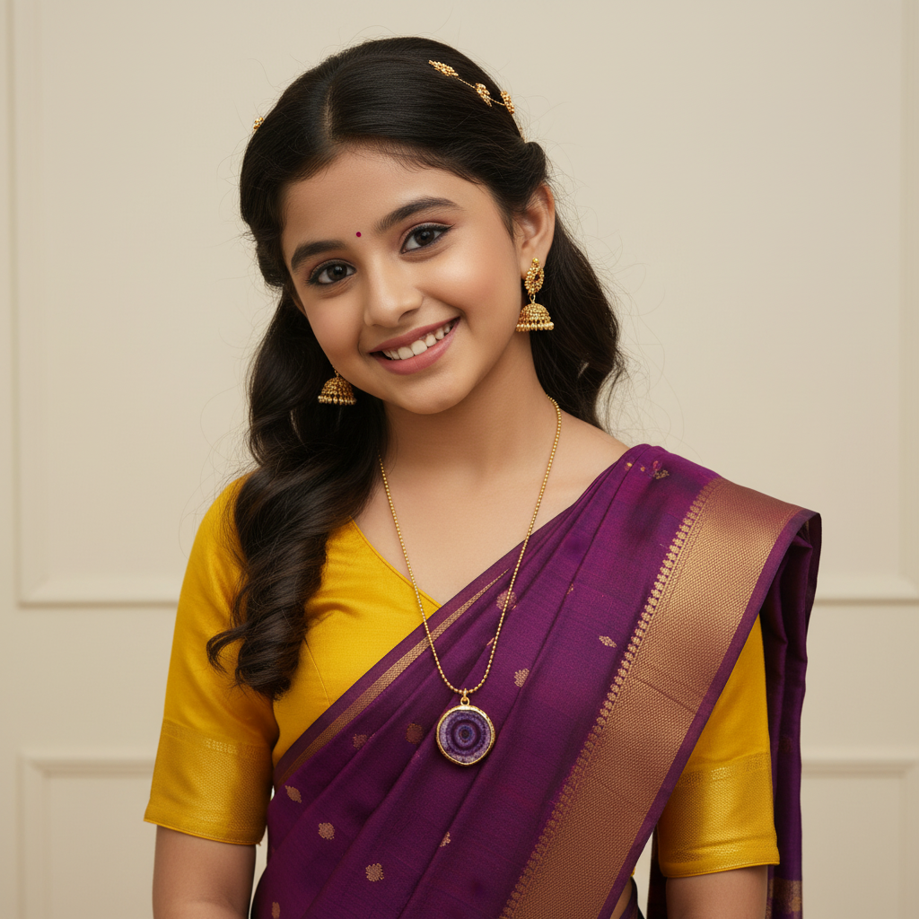 Opaline-Purple Pendent