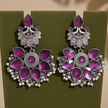 Tanuja - Purple Danglers