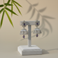 AD Earrings Sumana Purple Stone Jhumki