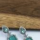 AD Earrings Aakar Mint Green Stone