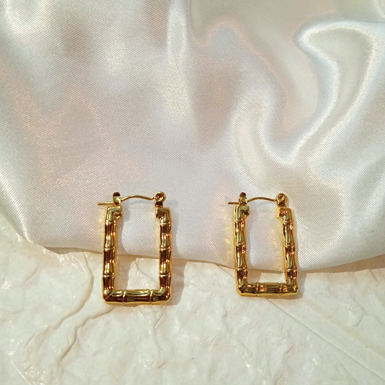 T-Loom - Anti Tarnish Rectangle Hoops