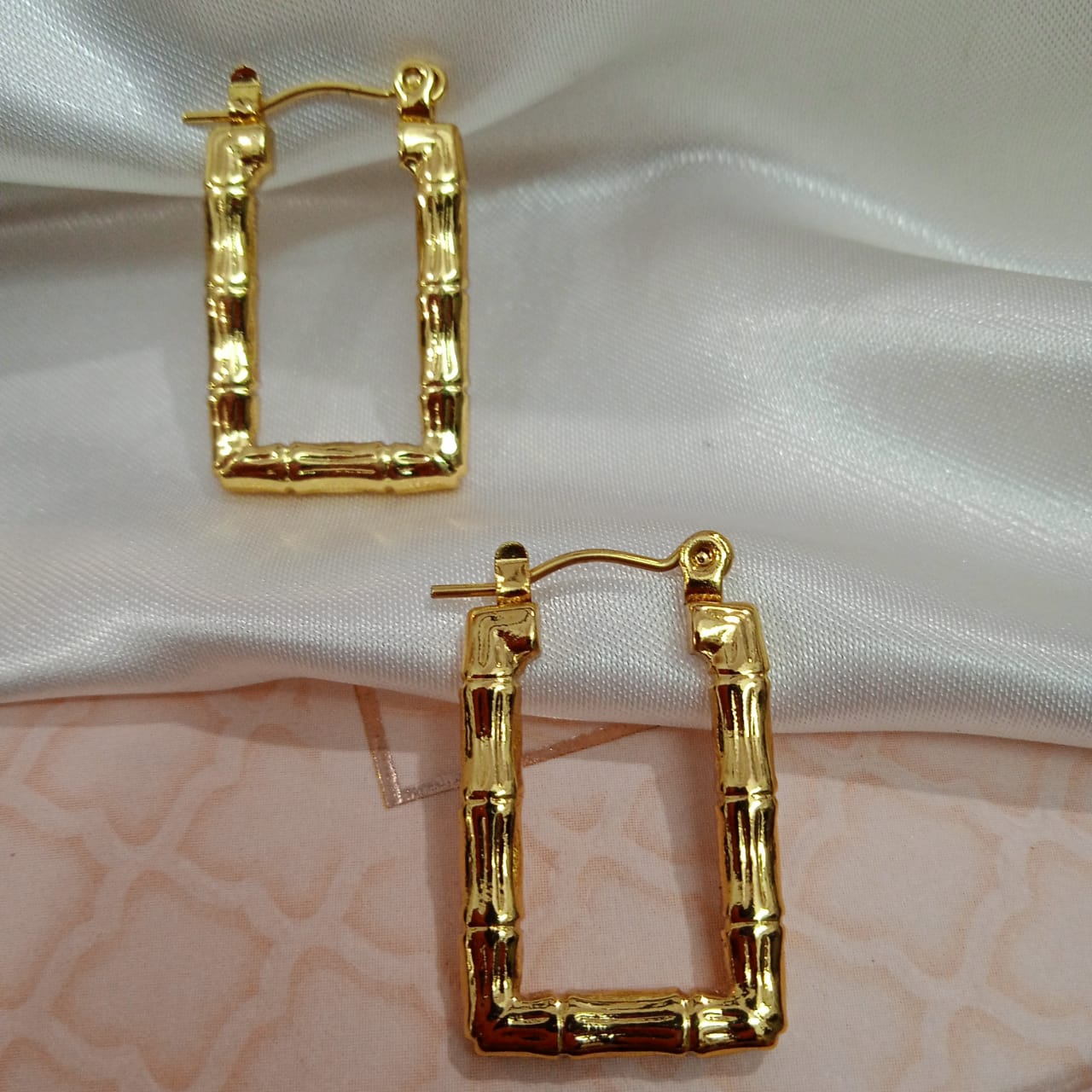 T-Loom - Anti Tarnish Rectangle Hoops