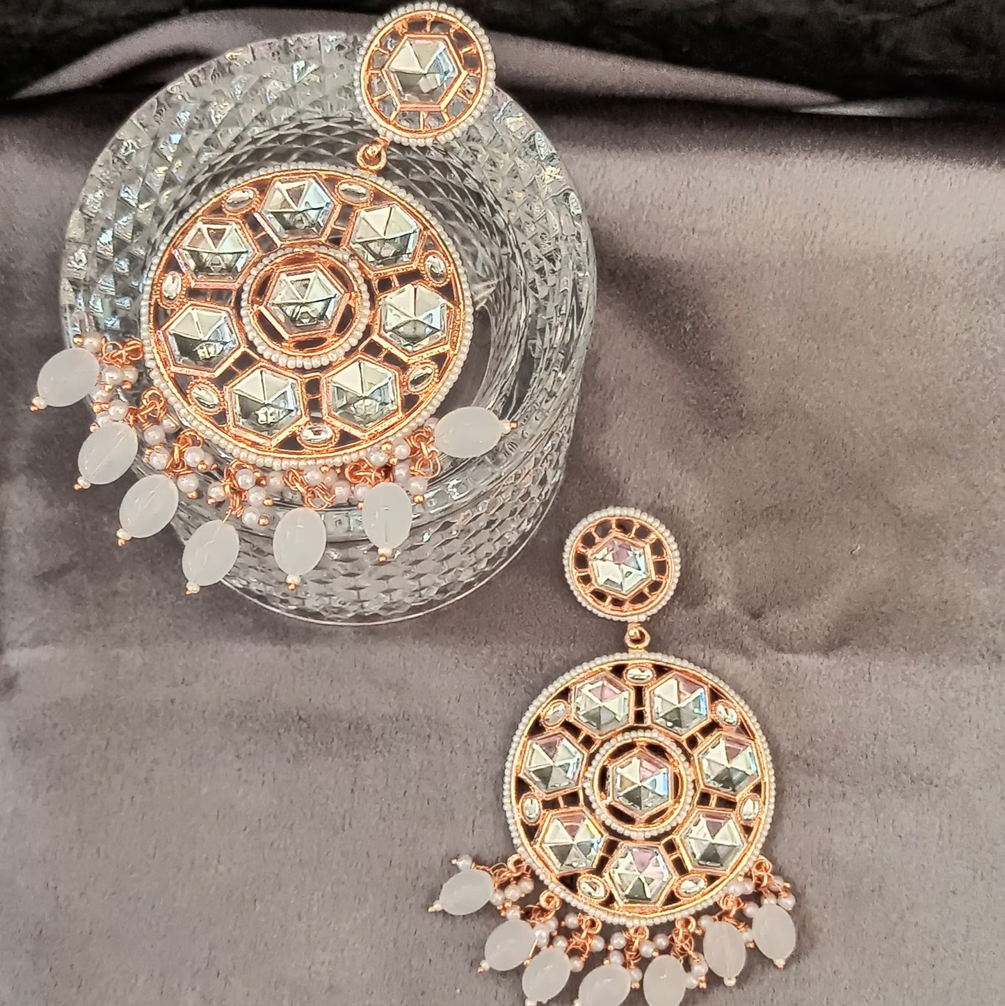 Chandni-Rose Gold Dangler