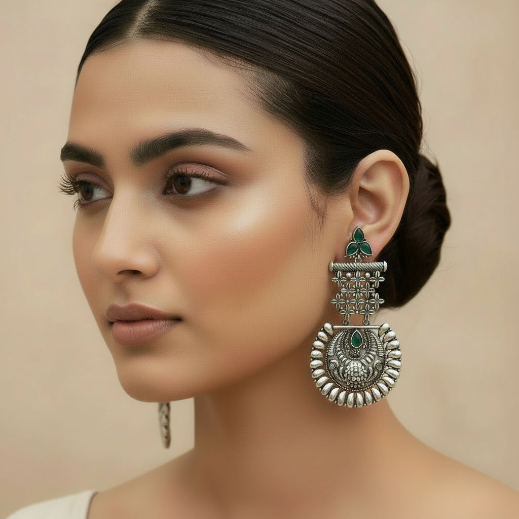 Basanti - Green - GS Danglers