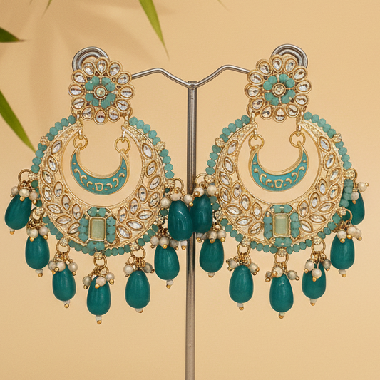 Charita-Blue Chandbali