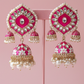 Chandni-Ruby Pink Jhumki