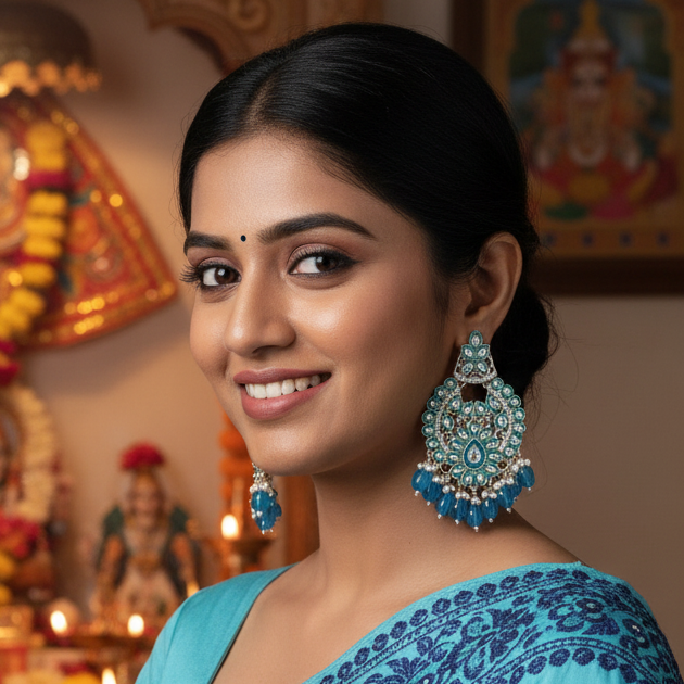 Cheshta-Blue Dangler