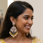 Chitrita - Blue/ Yellow Dangler
