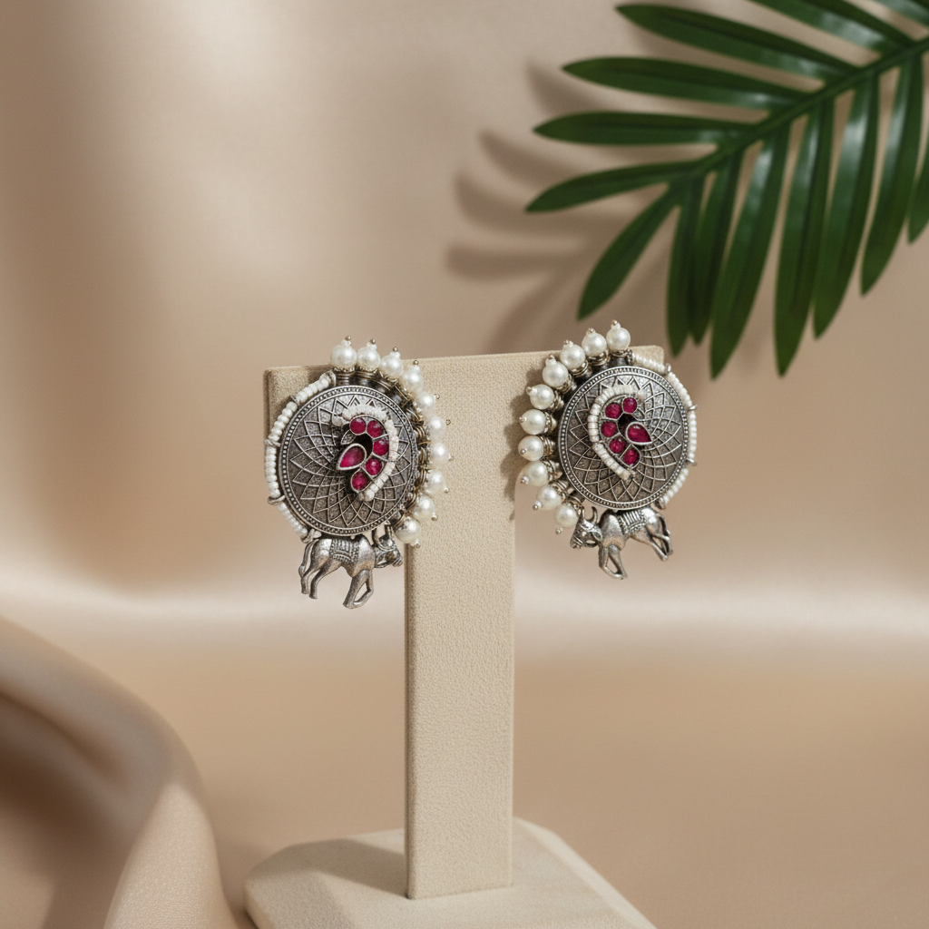 Himani-Maroon-GS Studs