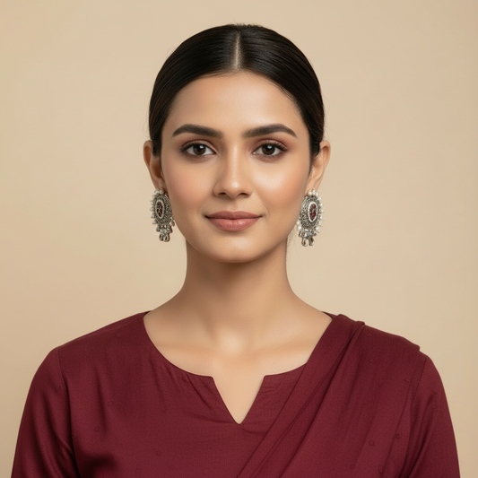 Himani-Maroon-GS Studs