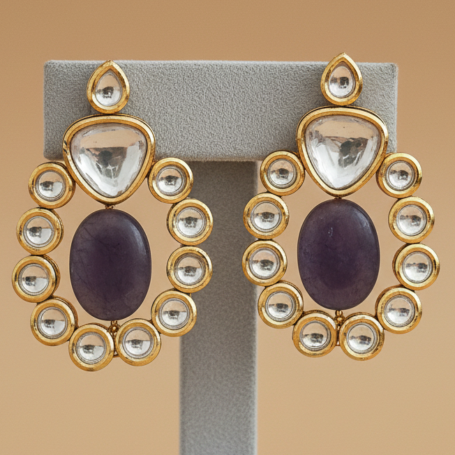 Maanvi-Kundan Earrings