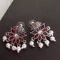 Pallavi-Oxidised Earrings